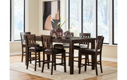 Haddigan Counter Height Dining Table and 6 Barstools