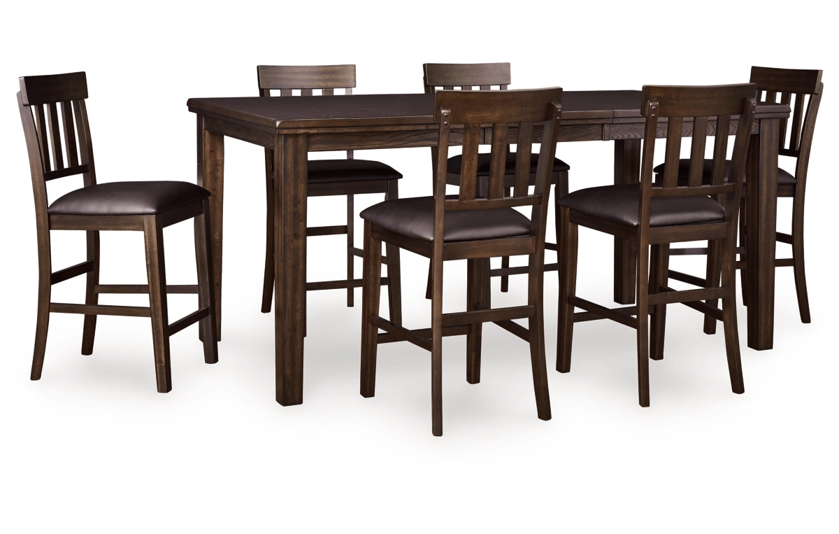 Haddigan Counter Height Dining Table and 6 Barstools
