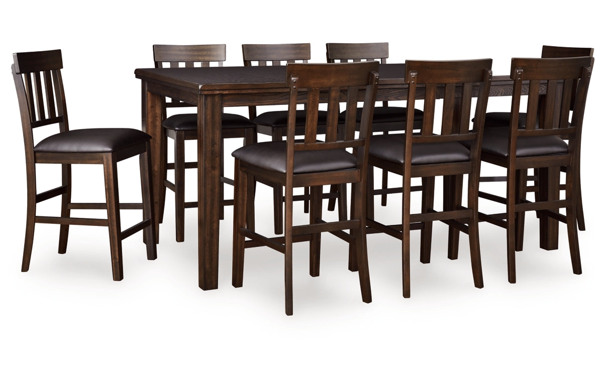 Haddigan Counter Height Dining Table and 8 Barstools