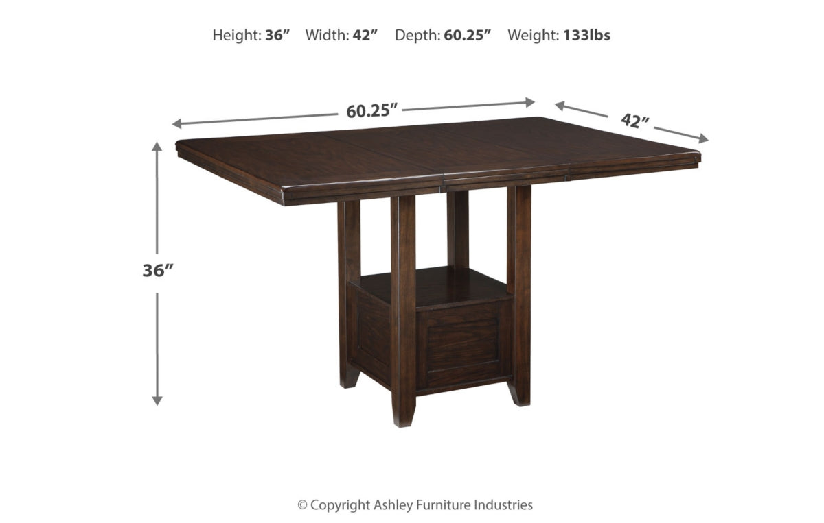 Haddigan Counter Height Dining Extension Table