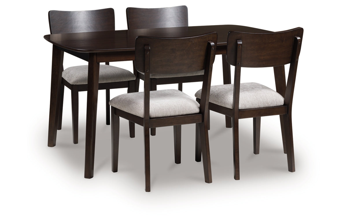 Mallenette Dining Table and 4 Chairs (Set of 5)