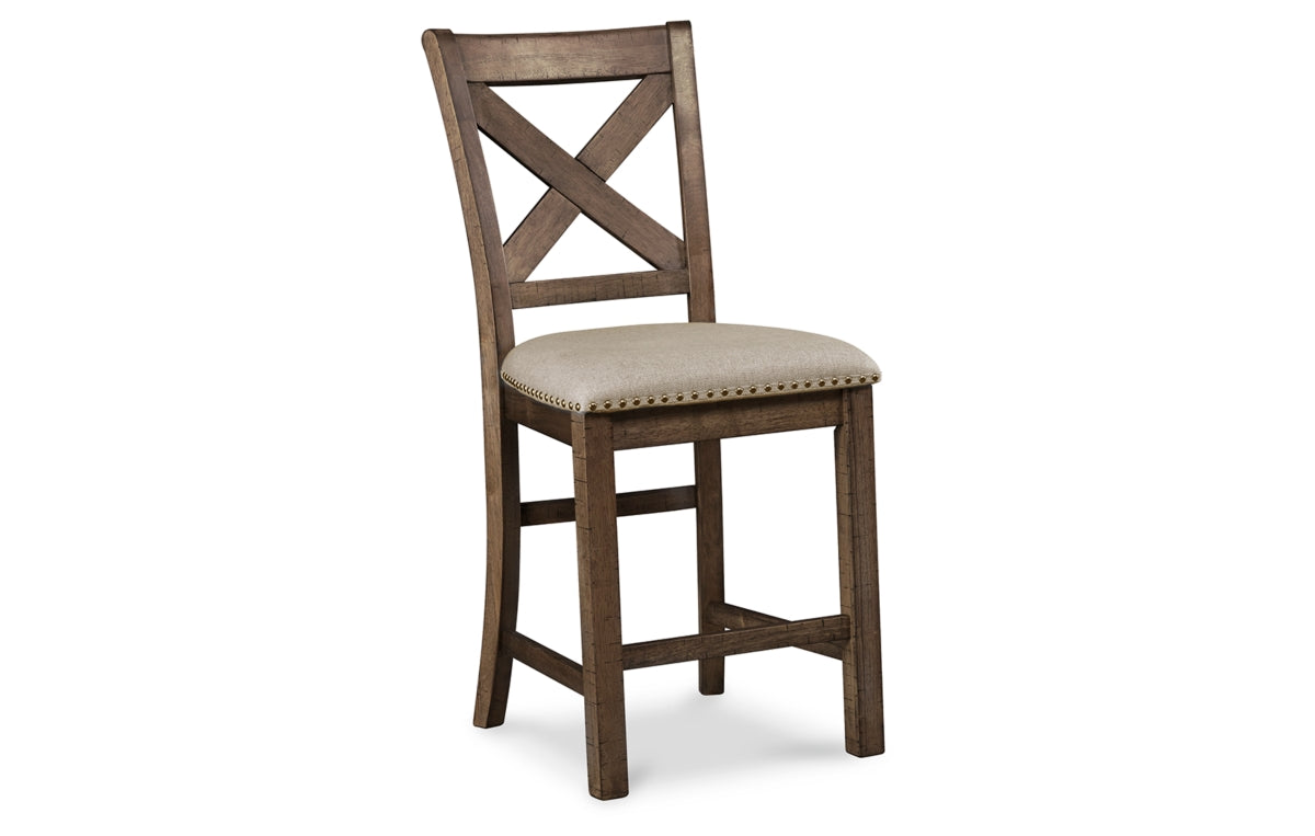Moriville Counter Height Dining Table and 4 Barstools