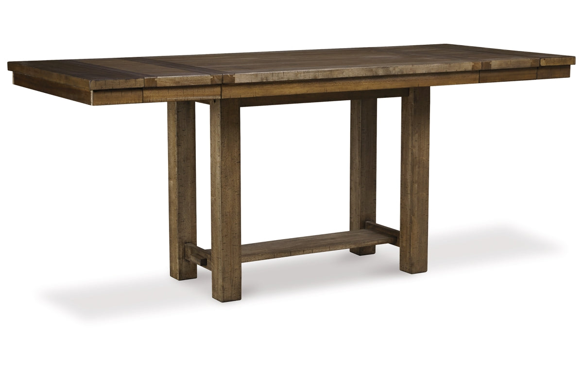 Moriville Counter Height Dining Table and 6 Barstools