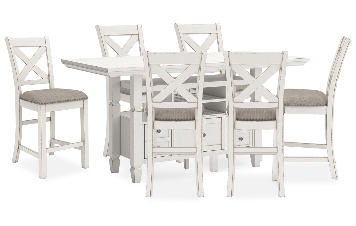 Robbinsdale Counter Height Dining Table and 6 Barstools