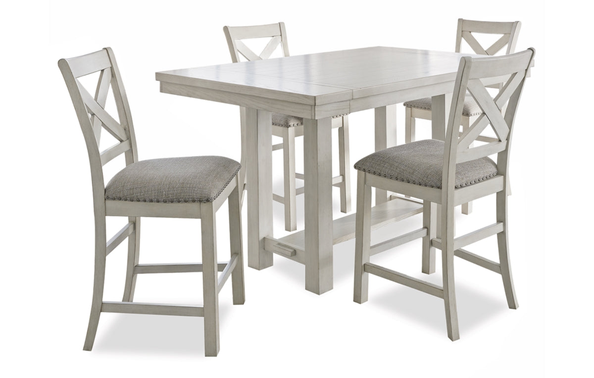 Robbinsdale Counter Height Dining Table and 4 Barstools