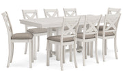 Robbinsdale Counter Height Dining Table and 8 Barstools