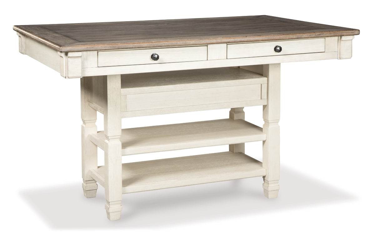 Bolanburg Counter Height Dining Table and 6 Barstools