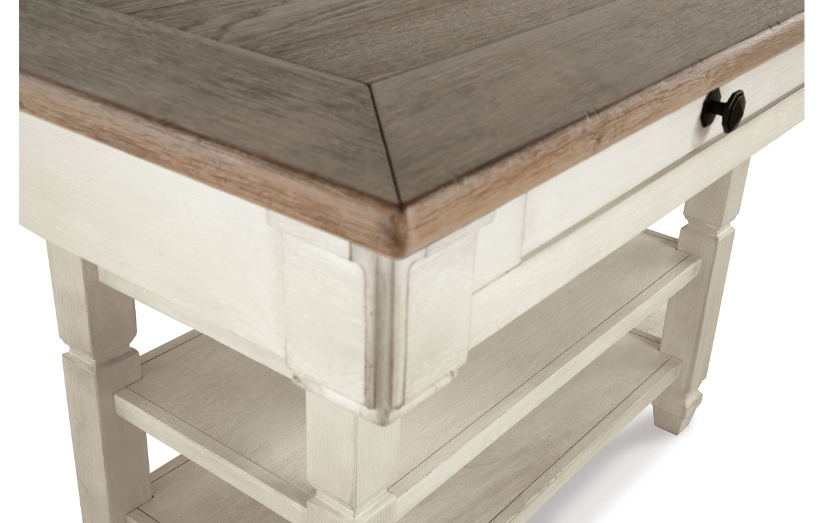 Bolanburg Counter Height Dining Table and 4 Barstools