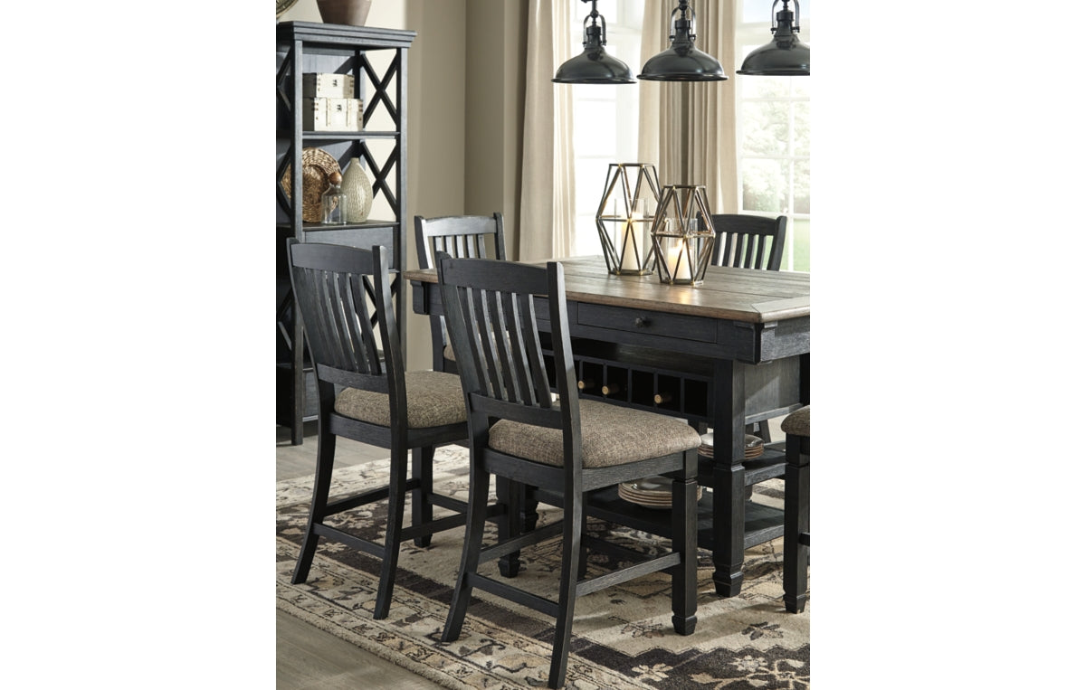 Tyler Creek Counter Height Dining Table and 4 Barstools