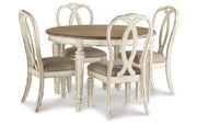 Realyn Dining Table and 4 Chairs