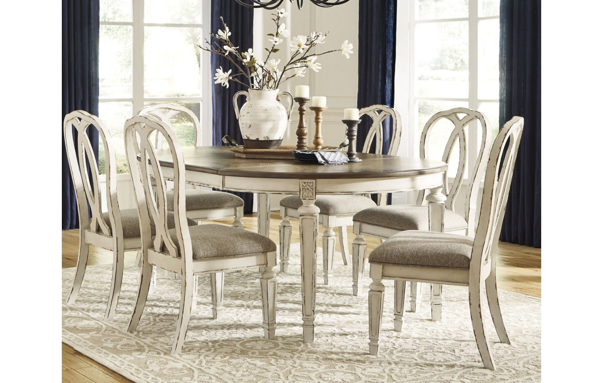 Realyn Dining Table and 6 Chairs