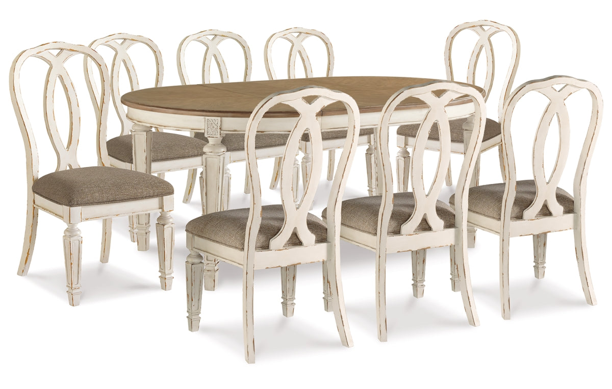 Realyn Dining Table and 8 Chairs