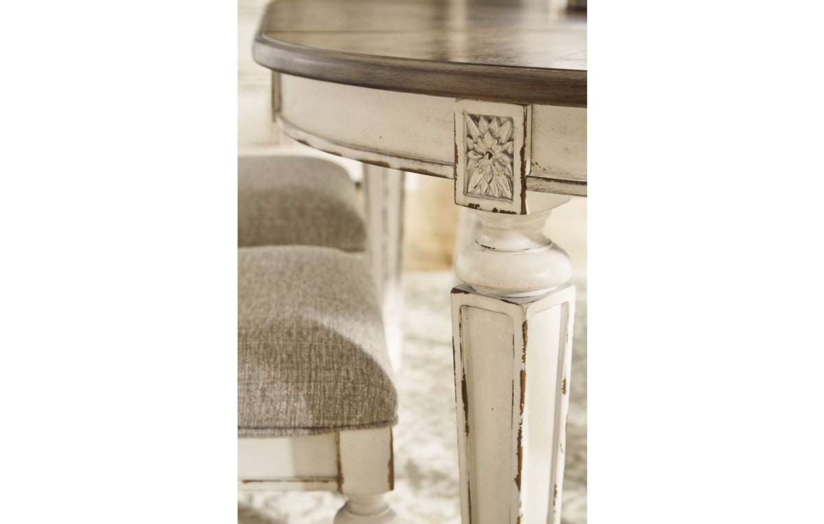 Realyn Dining Table and 6 Chairs