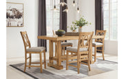 Havonplane Counter Height Dining Table and 4 Barstools