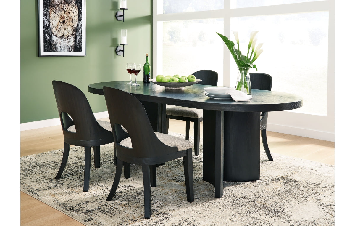 Rowanbeck Dining Table and 4 Chairs