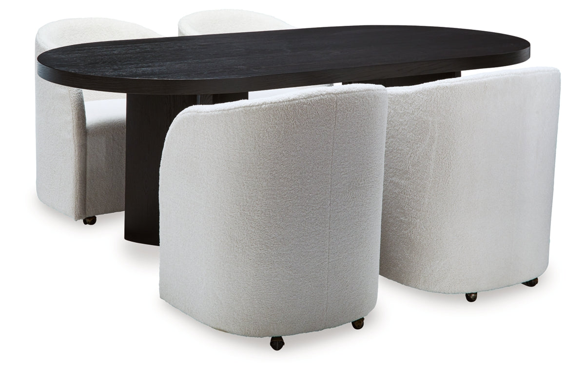 Rowanbeck Dining Table and 4 Chairs