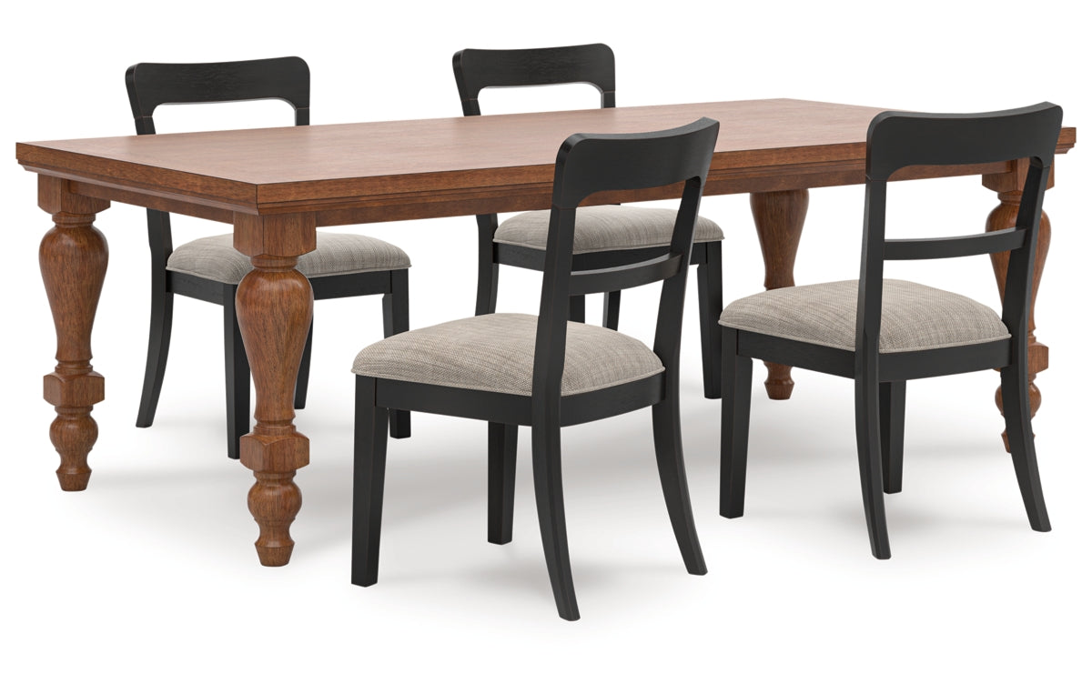 Greddinton Dining Table and 4 Chairs