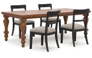 Greddinton Dining Table and 4 Chairs