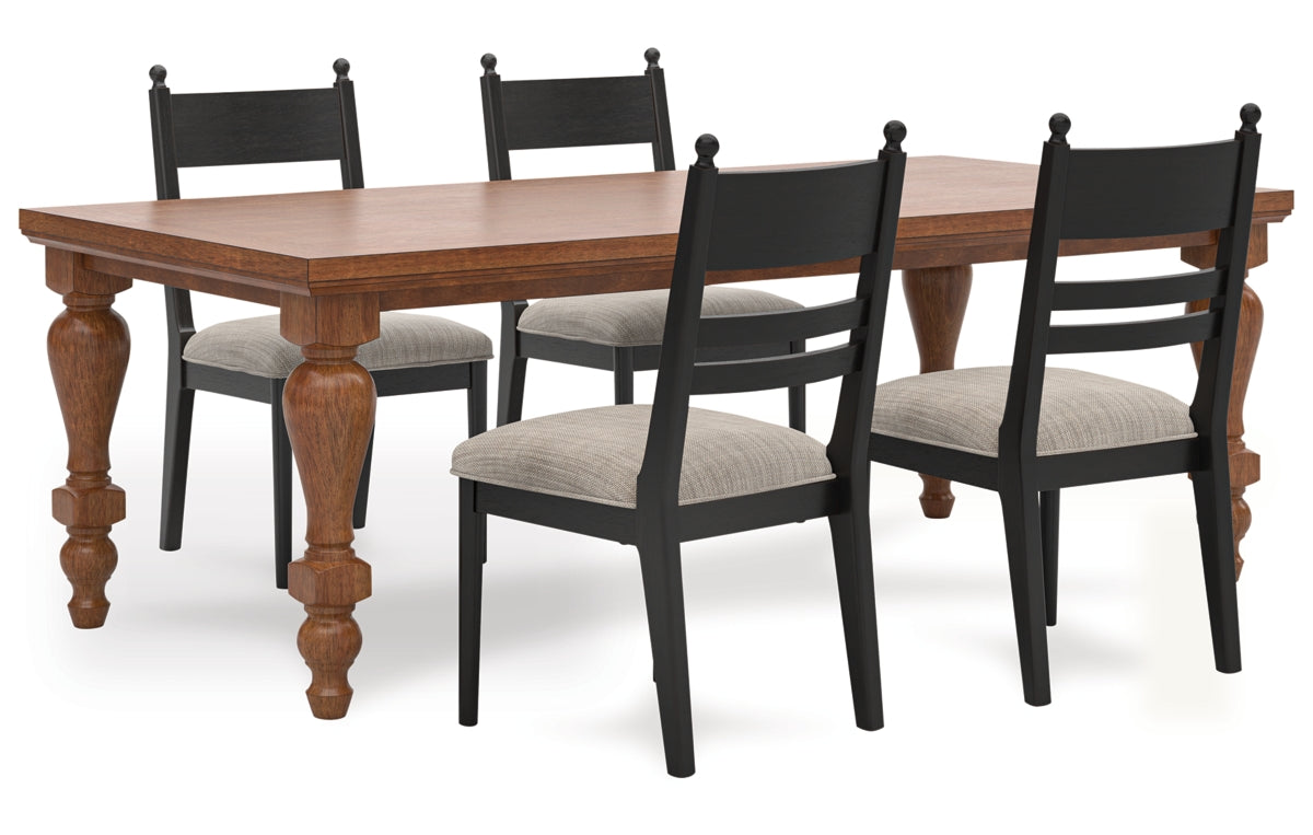 Greddinton Dining Table and 4 Chairs
