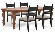 Greddinton Dining Table and 4 Chairs