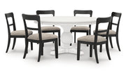 Greddinton Dining Table and 6 Chairs