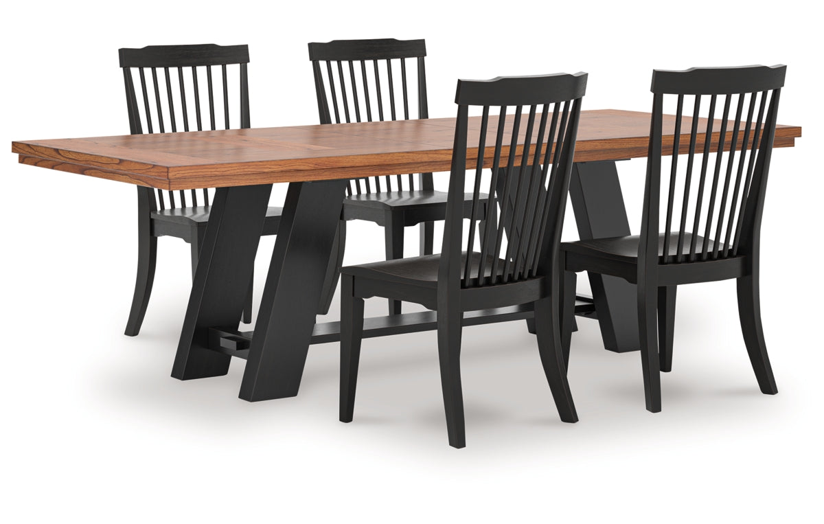 Greddinton Dining Table and 4 Chairs