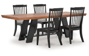 Greddinton Dining Table and 4 Chairs