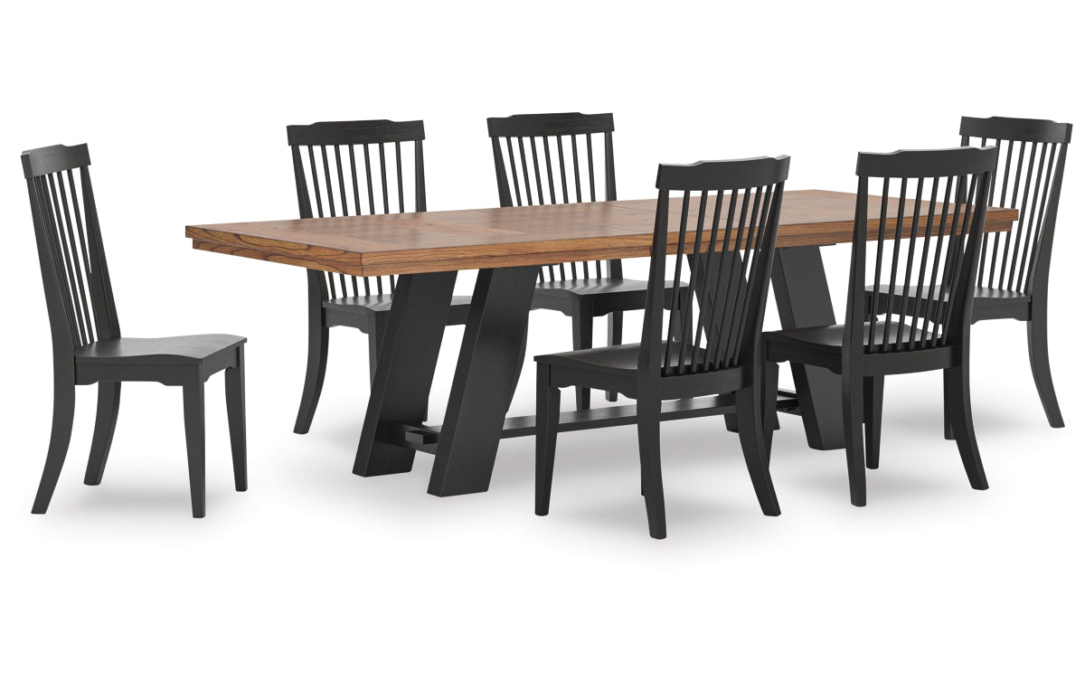 Greddinton Dining Table and 6 Chairs