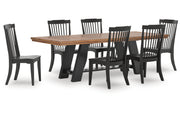 Greddinton Dining Table and 6 Chairs