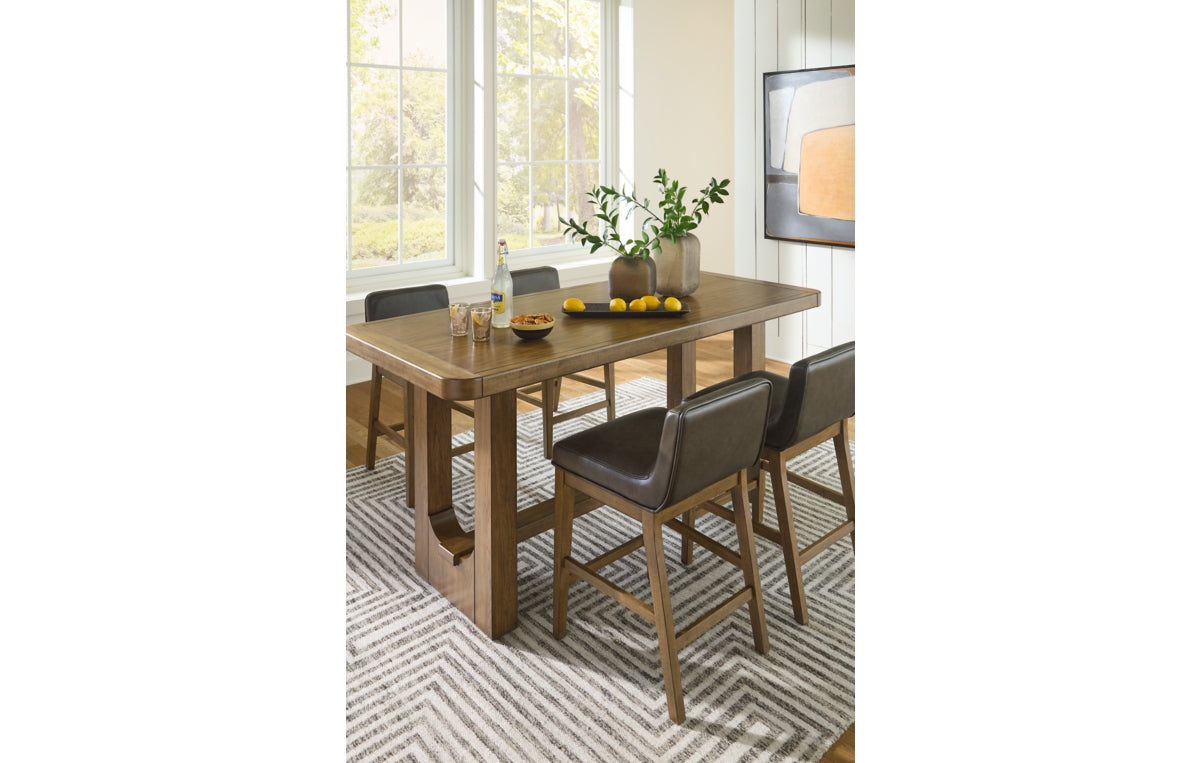 Cabalynn Counter Height Dining Table and 4 Barstools