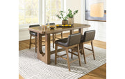 Cabalynn Counter Height Dining Table and 4 Barstools