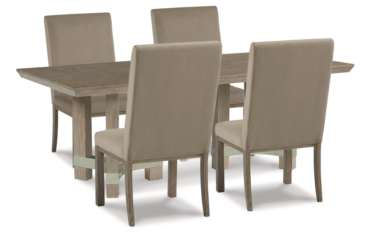 Chrestner Dining Table and 4 Chairs