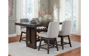 Burkhaus Counter Height Dining Table and 4 Barstools