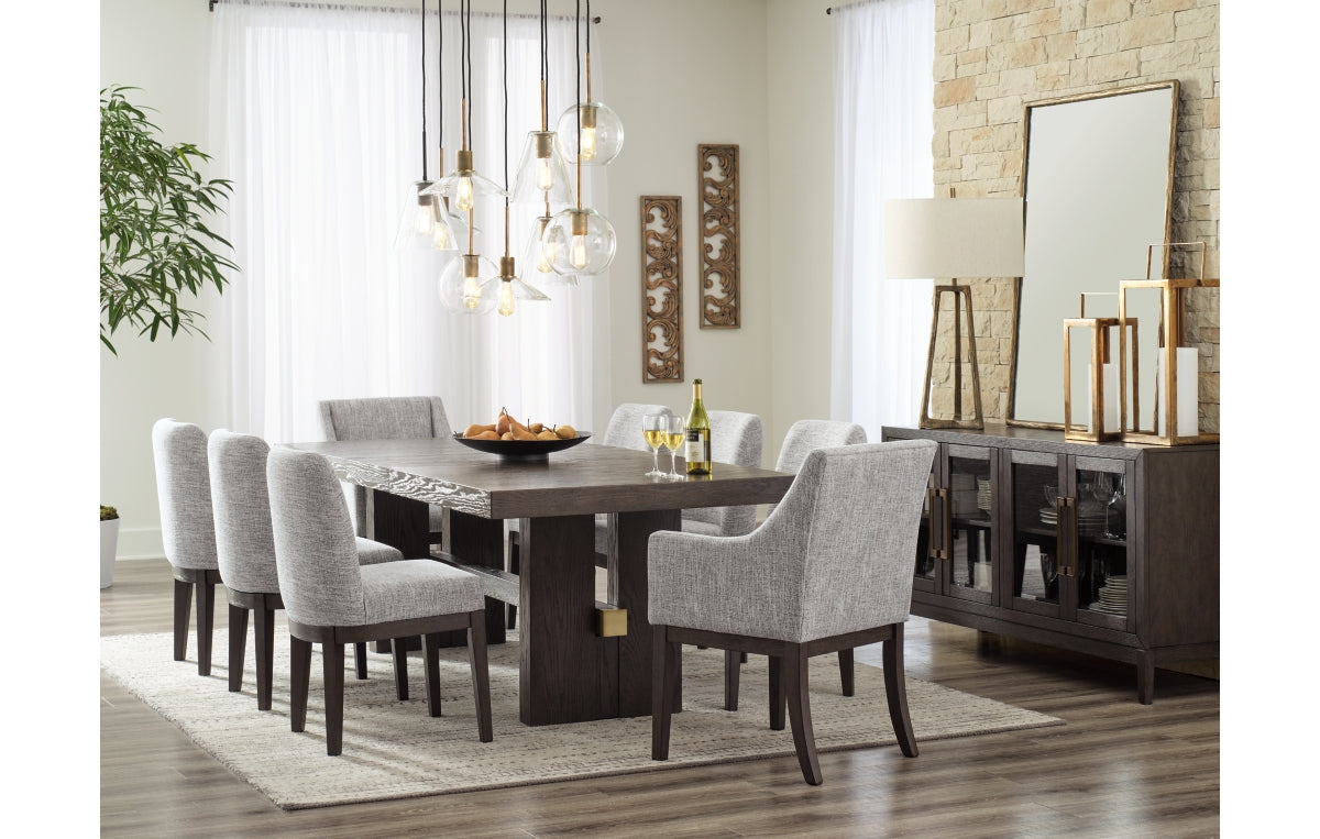 Burkhaus Dining Table and 8 Chairs