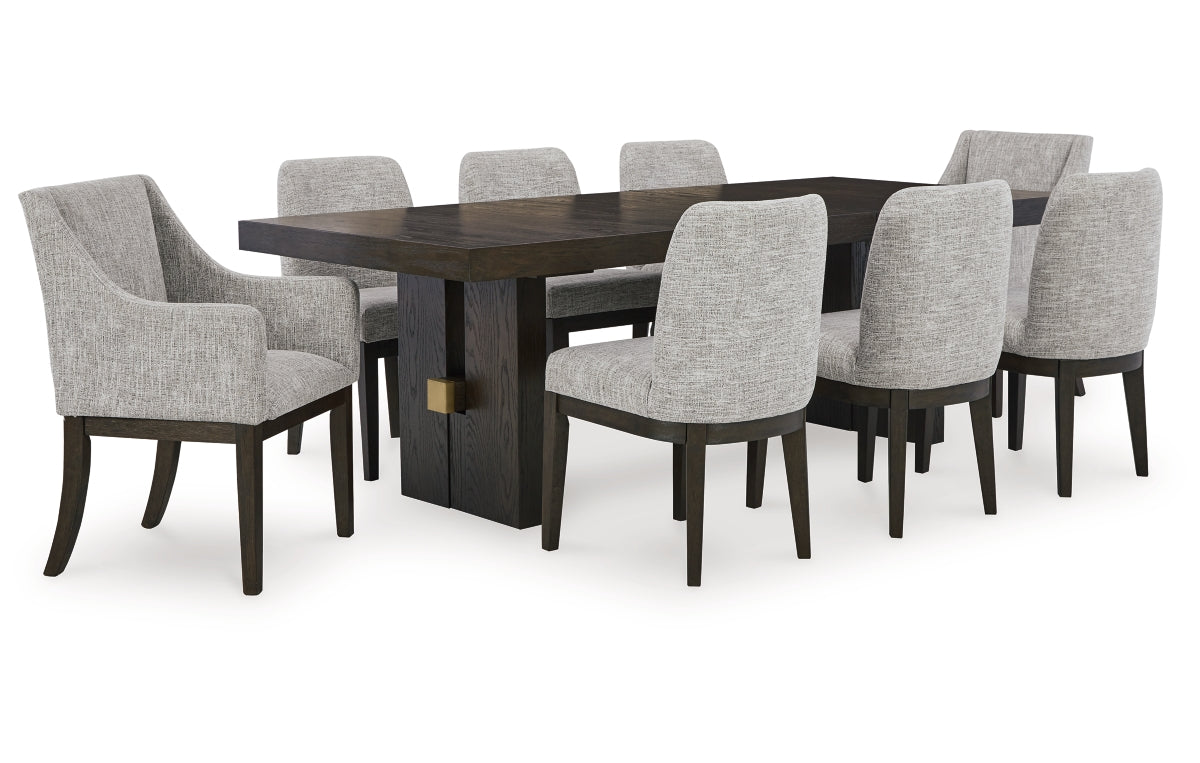 Burkhaus Dining Table and 8 Chairs