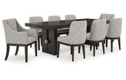 Burkhaus Dining Table and 8 Chairs