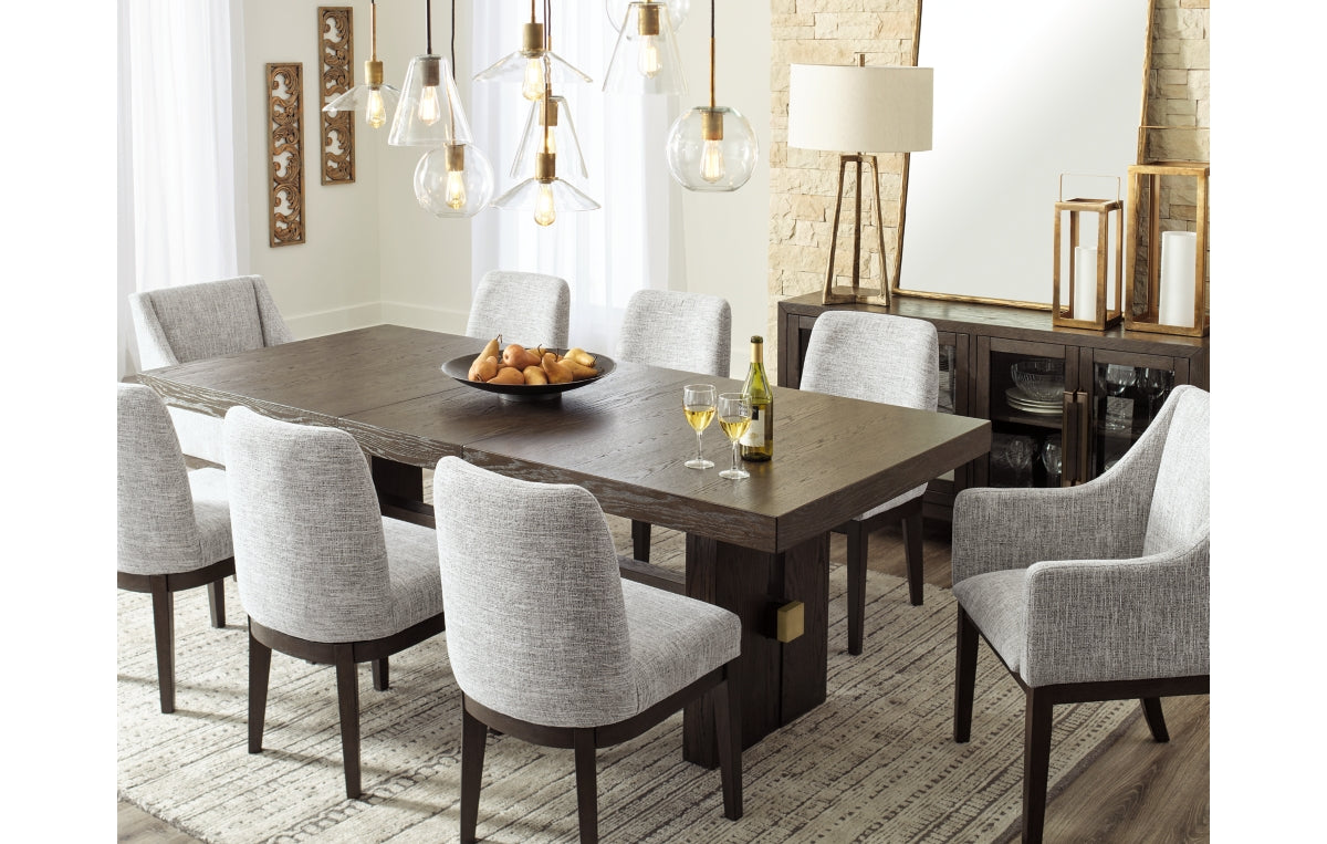 Burkhaus Dining Table and 8 Chairs