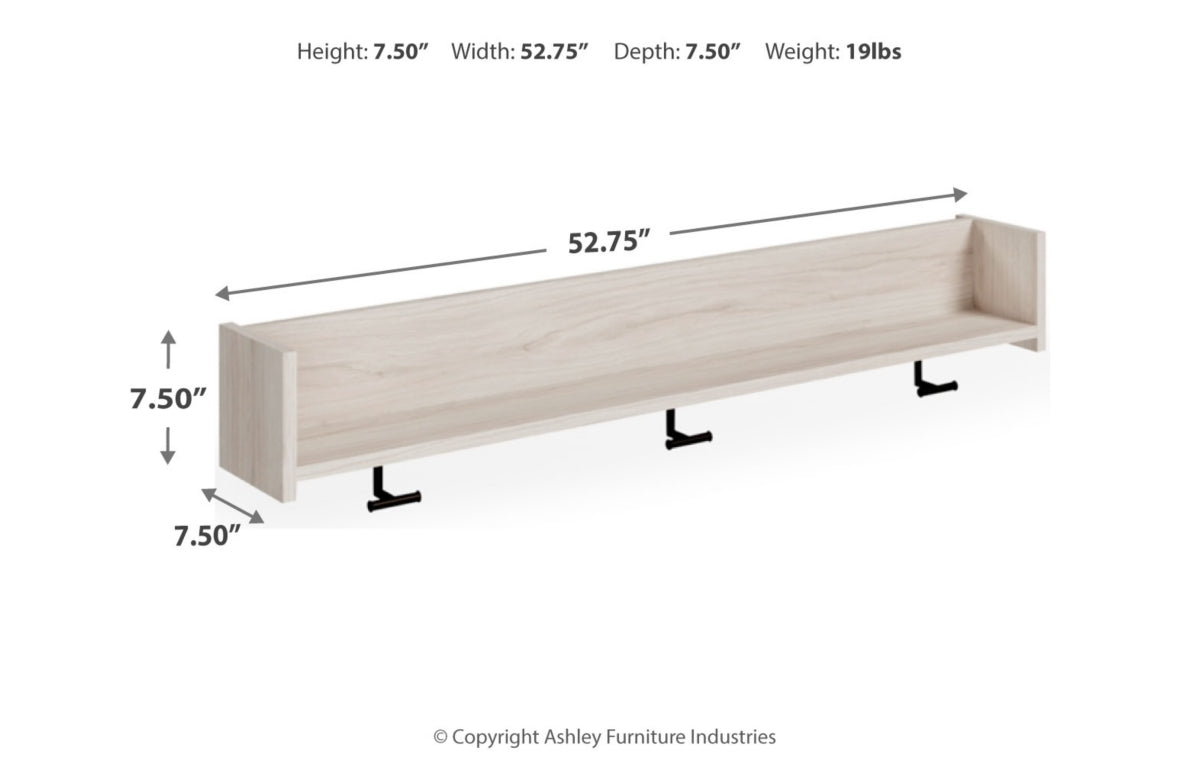 Socalle Wall Mounted Coat Rack with Shelf