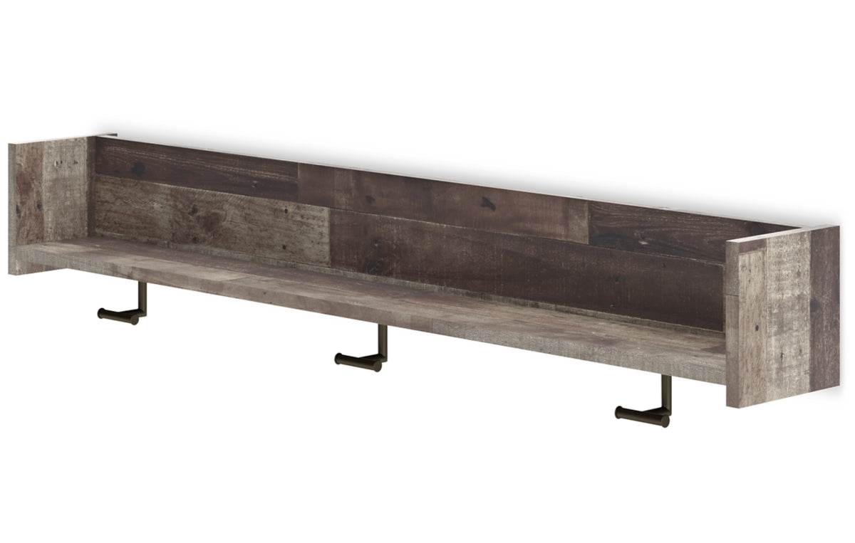 Neilsville Wall Mounted Coat Rack with Shelf