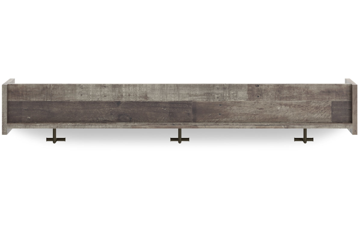 Neilsville Wall Mounted Coat Rack with Shelf