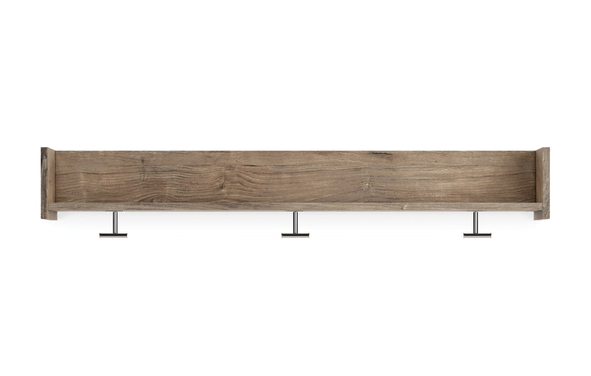 Oliah Wall Mounted Coat Rack with Shelf