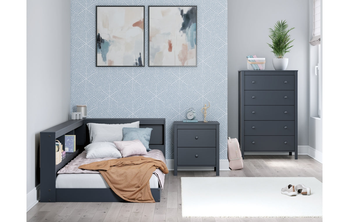 Simmenfort Twin Bookcase Storage Bed