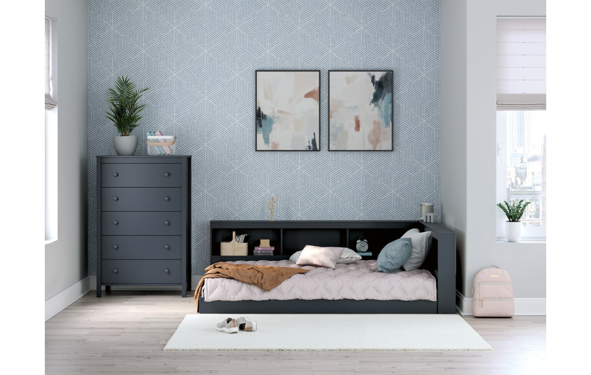Simmenfort Full Bookcase Storage Bed