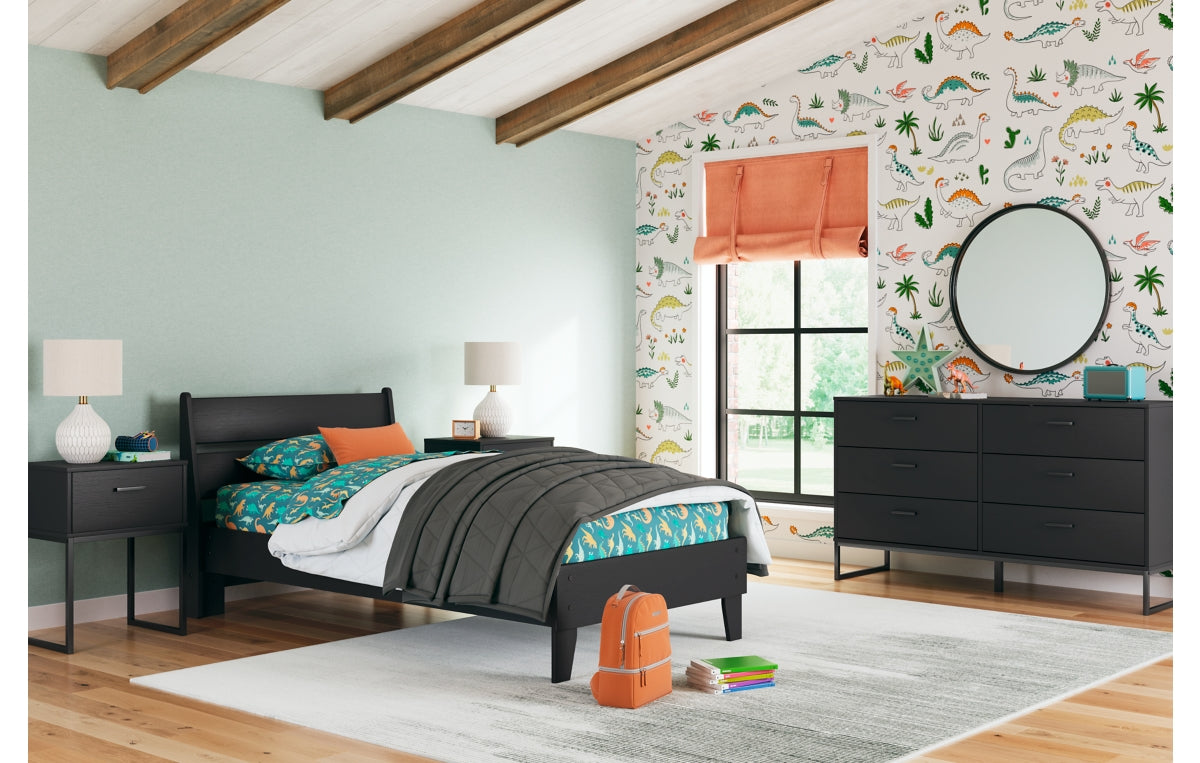 Socalle Twin Panel Platform Bed
