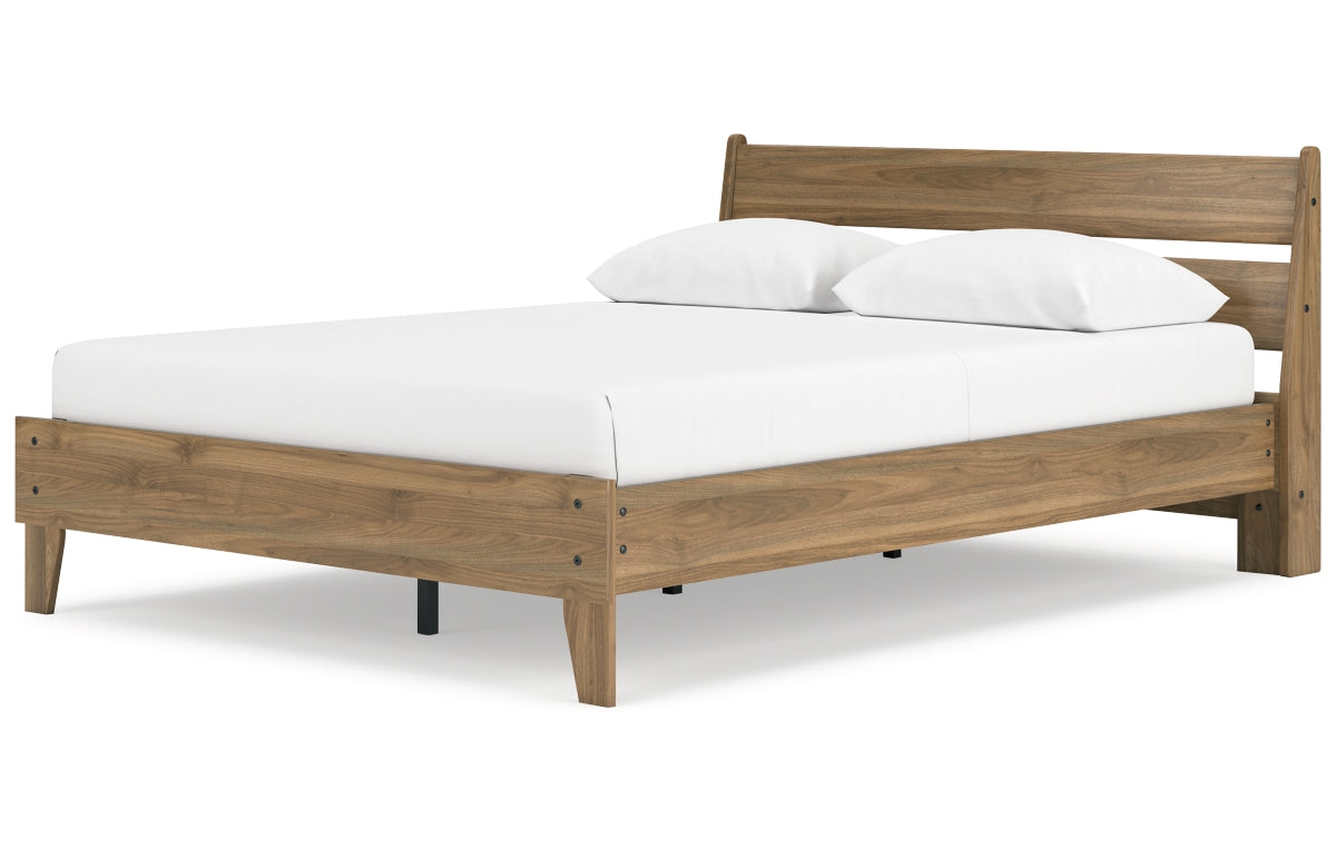 Deanlow Queen Platform Panel Bed