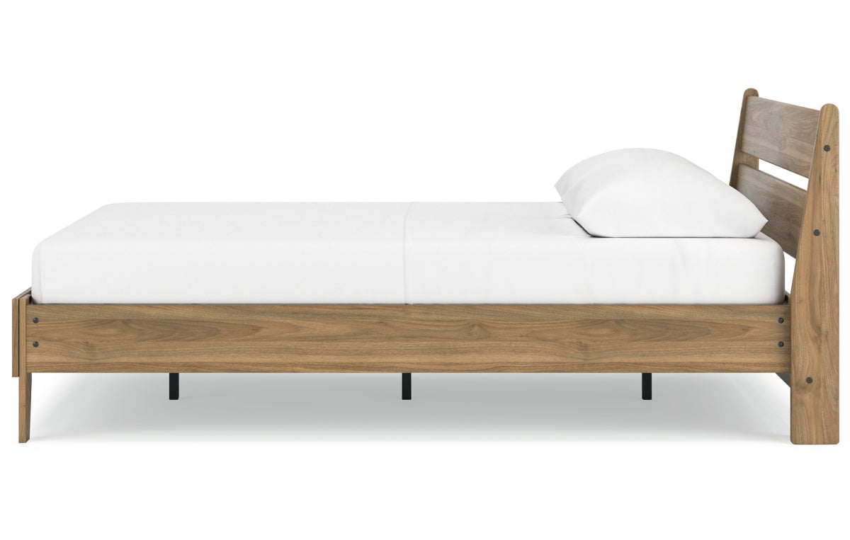 Deanlow Queen Platform Panel Bed