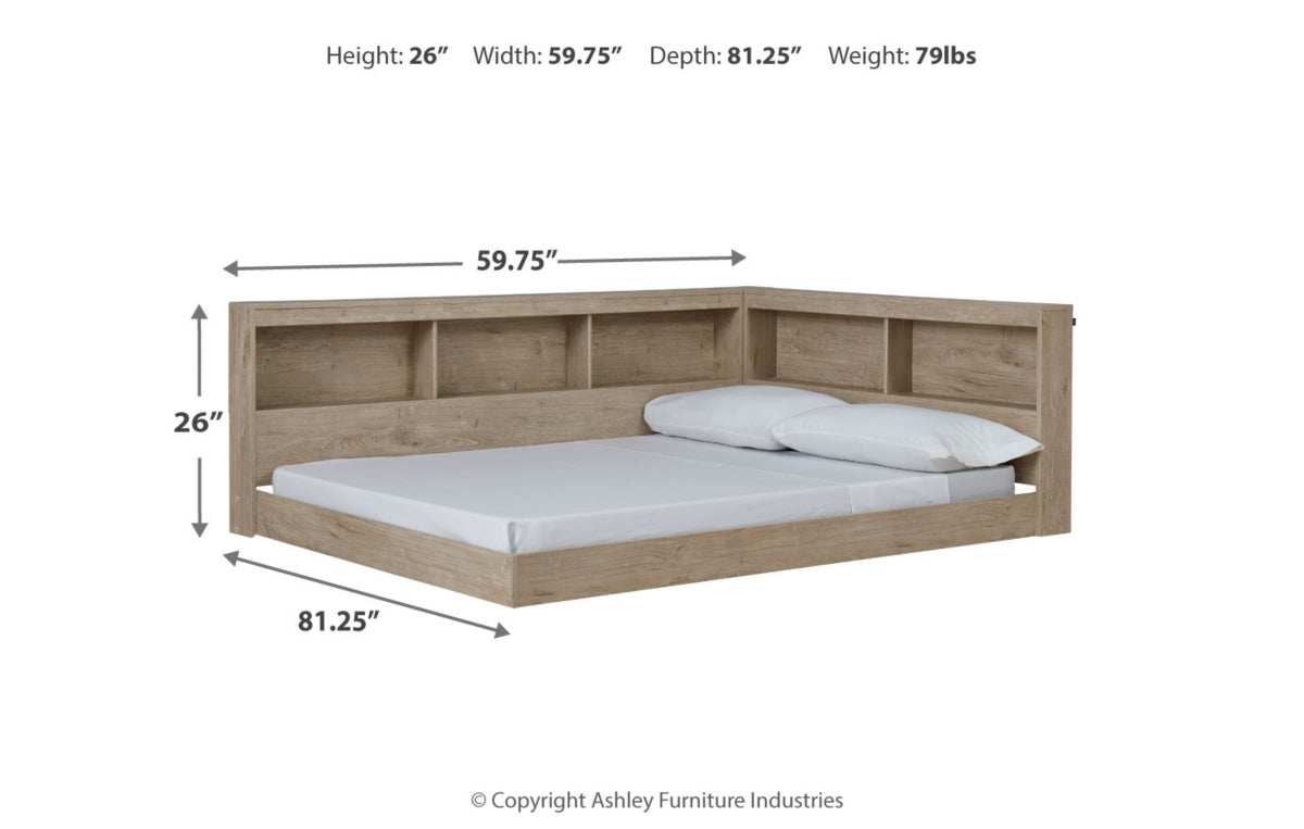 Oliah Full Bookcase Storage Bed