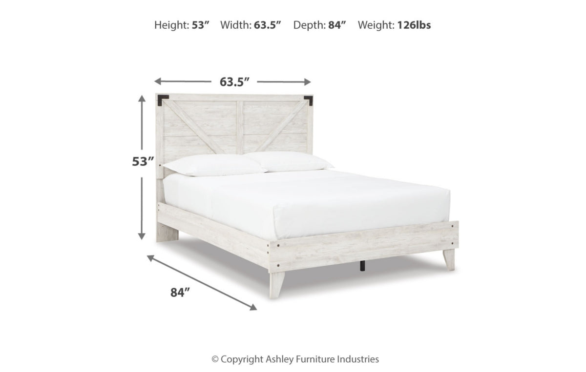 Shawburn Queen Crossbuck Panel Platform Bed