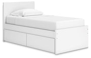 Onita Twin Panel Platform Bed with 1 Side Storage
