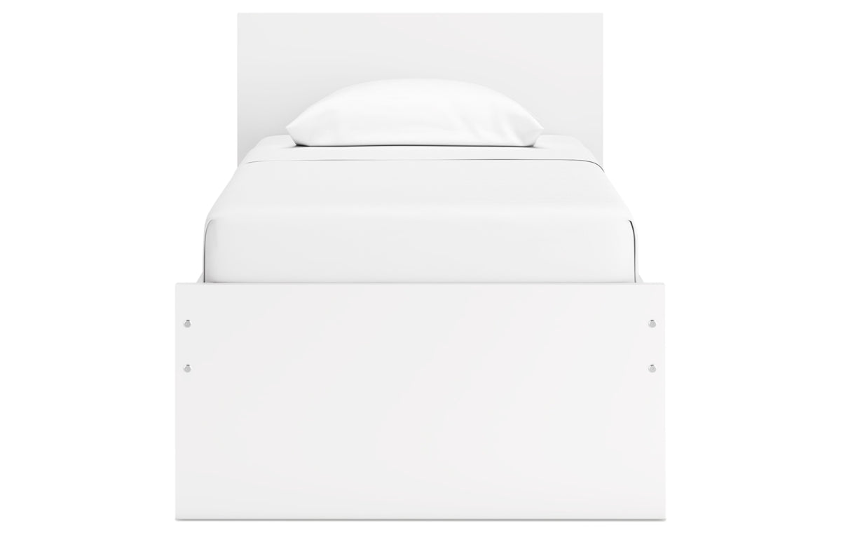 Onita Twin Panel Platform Bed with 1 Side Storage